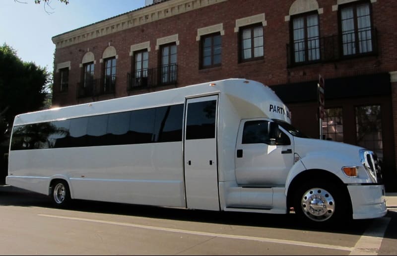 Fort Worth 30 Passenger Party Bus White