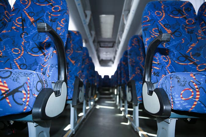 Fort Worth 47-56 Passenger Charter Buses Interior